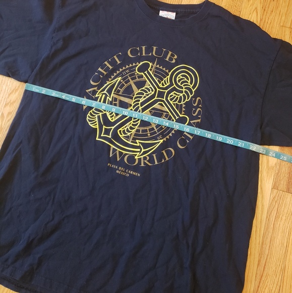 Yacht Club World Class Playa Del Carmen Mexico Tee - Picture 3 of 6